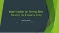 Information on Hiring Tree Service in Traverse City