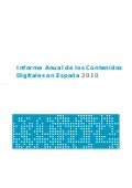 Informe anual contenidos digitales España  Red.es 2010