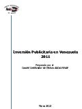 Informe inversión Publicitaria en Venezuela FEVAP/ANDA 2011