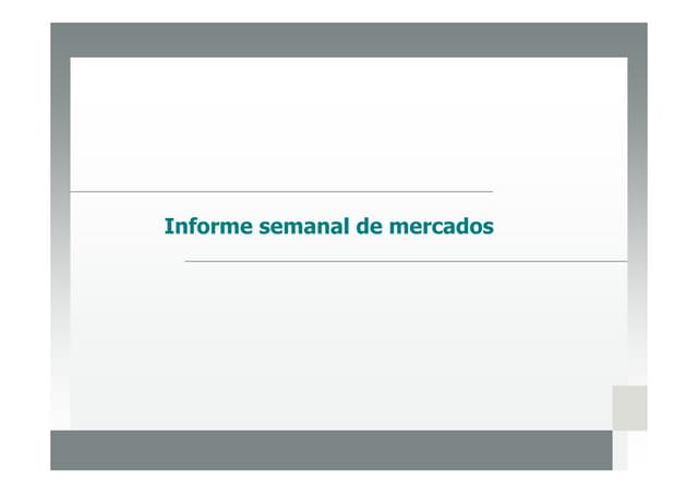 Informe semanal de estrategia 17 de diciembre