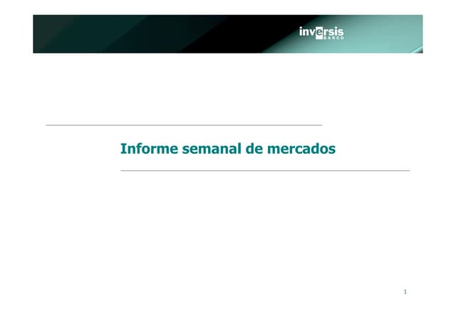 Informe semanal de estrategia 17 junio de 2013