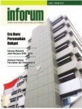 Era Baru Perumahan Rakyat. Majalah Perumahan dan Permukiman. Inforum Edisi 1 Tahun 2010