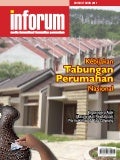 Kebijakan Tabungan Perumahan Nasional. Majalah Perumahan dan Permukiman 'INFORUM' Edisi 3 Tahun 2011