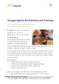 Gruppenspiele für Seminar und Training