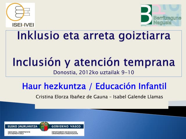 Inklusio eta arreta goiztiarra