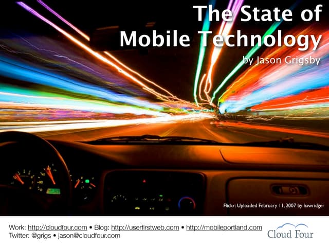 State of the Mobile Industry -- Inn...