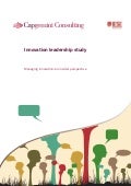 Innovation Leadership Study: Managing Innovation - An Insider Perspective