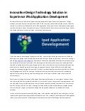 Innovative Design Technology Solution in Experience iPad Application Development