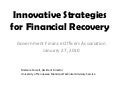 Innovative Strategies For Financial Recovery