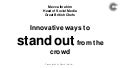 Innovative ways to stand out of the crowd   Mecca Ibrahim - Great British Chefs