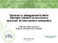 ISPO - energYnnovation - Opinioni e atteggiamenti delle famiglie italiane verso alcune soluzioni di innovazione energetica.