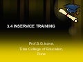 Inservice Training