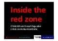 Crisis communications: inside the red zone