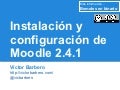 Instalación y configuración de Moodle 2.4.x