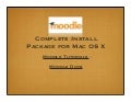 Install Moodle for MAC OS X