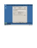 Install exchange server 2003 setup part 02