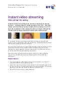 Instant video streaming