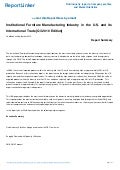 Institutional Furniture Manufacturing Industry in the U.S. and its International Trade [Q3 2010 Edition]