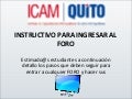 Instructivo Para Ingresar Al Foro