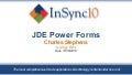 Insync10 - JDE Power Forms - Godfrey Hirst