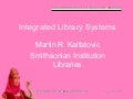 Integrated Library Systems