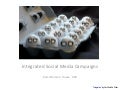 Integrated social media marketing campaigns concept