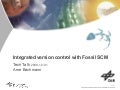 Integrated version control with Fossil SCM