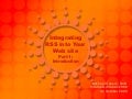 Integrating RSS into Your Web site