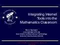 Integrating the Internet into the Mathematics Classroom