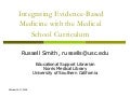 Integrating EBM into Medical School