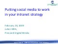 Integrating Social Media Into Intranets by Julian Mills, Prescient Digital Media