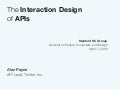 The Interaction Design Of APIs