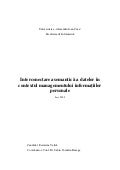 Interconectarea Semantica A Datelor In Contextul Managementului Informatiilor Personale