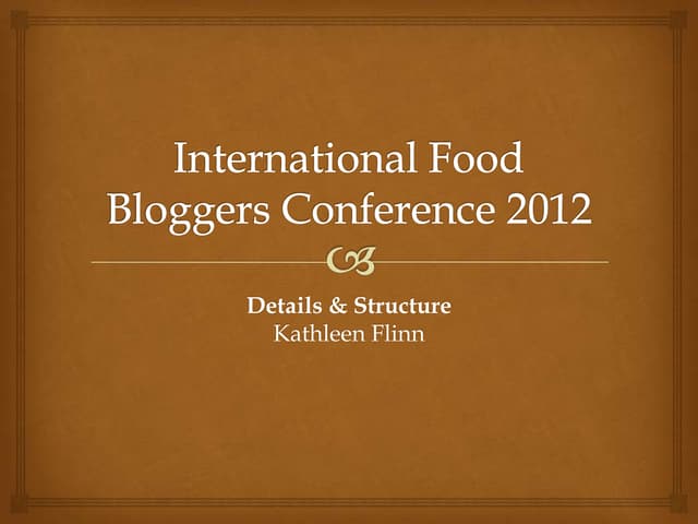 International food bloggers confere...