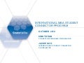 International MBA Student Connector Program