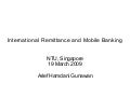 International Remittance And Mobile Banking