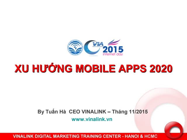 Xu hướng Mobile apps đến năm 2020