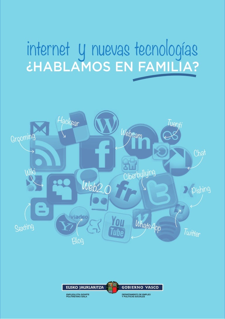Resultado de imagen de "Internet y nuevas tecnologías ¿HABLAMOS EN FAMILIA?" Publicación del gobierno vasco: