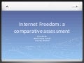 Internet freedom: a comparative assessment