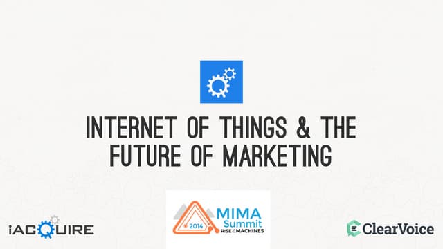 Internet of Things (IOT) and The Fu...