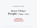 UXD and IA for the Internet of Things - Internetome 2010 London  
