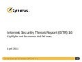 Internet Security Threat Report, Volume 16