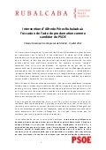 Rubalcaba (FR) Intervención acto de proclamación