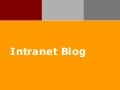 Intranet blog