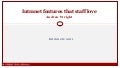 Intranets2011: Intranet features that staff love