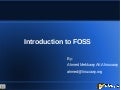 FOSS, history and philosophy