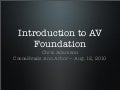 Introduction to AV Foundation