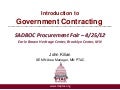 Intro to Government Contracting