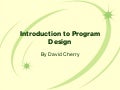 Intro To Program Design