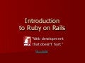 Introduction To Rails